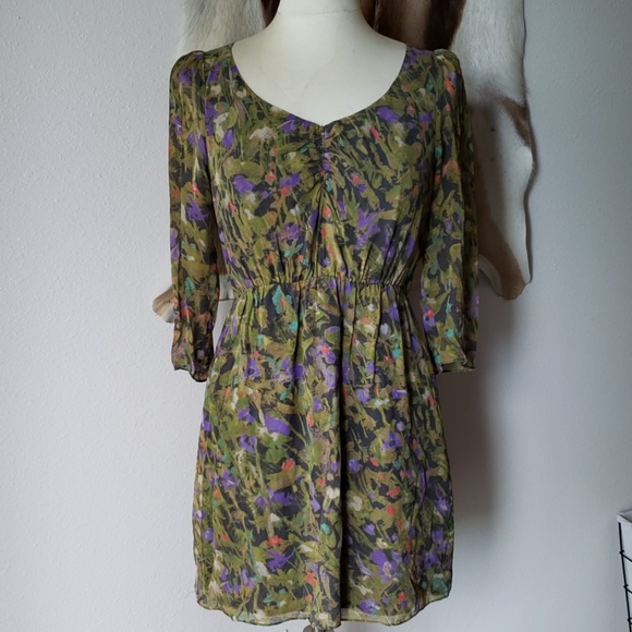 J. Crew Factory Dresses & Skirts - J. Crew silk 3/4 sleeve dress